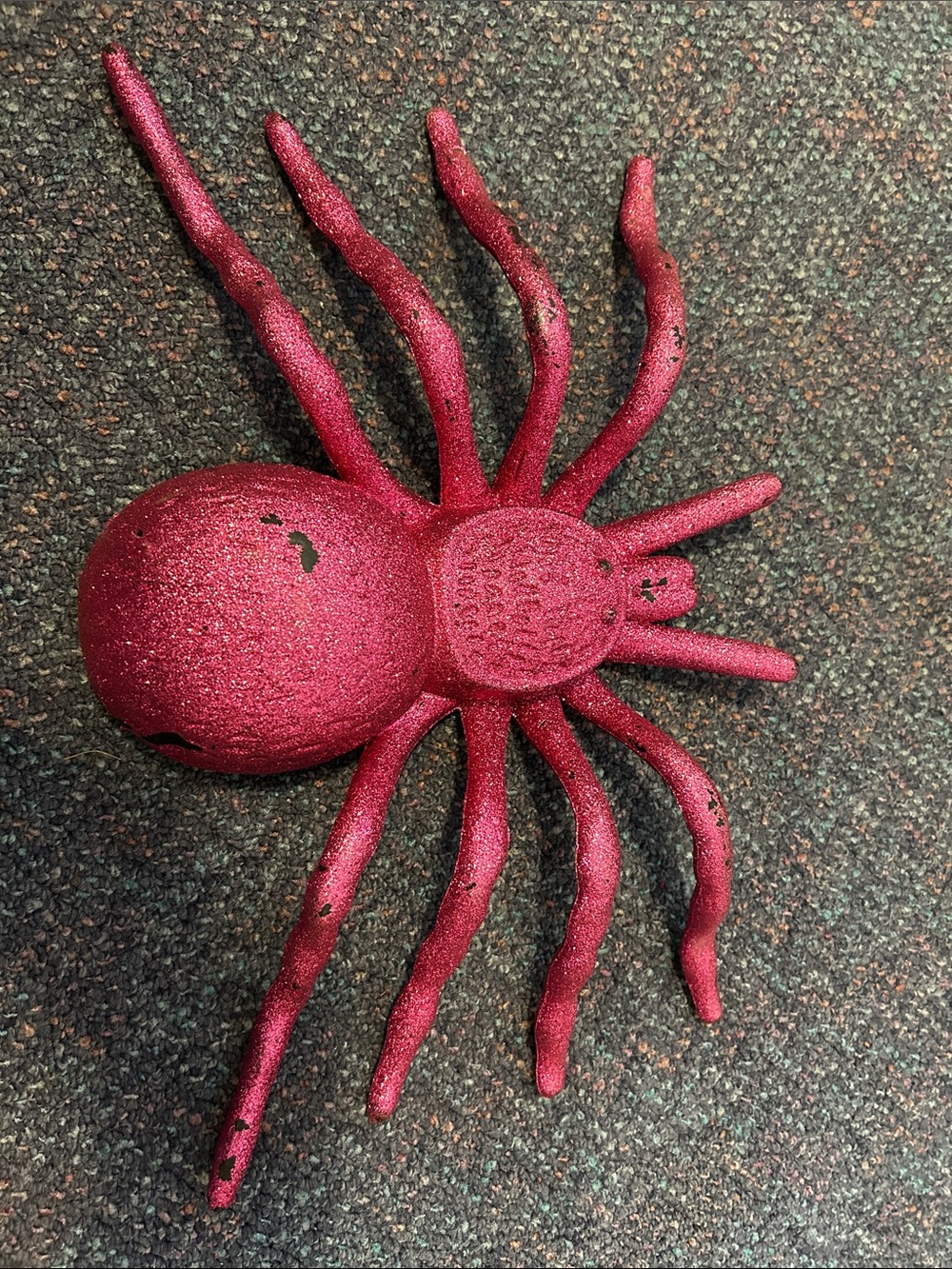 Sparkling Pink Spider Accent